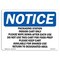 Signmission OSHA Notice Sign, 10" H, Rigid Plastic, Packaging Station Indoor Cart Only Please Sign, Landscape OS-NS-P-1014-L-17107 - alternate 1
